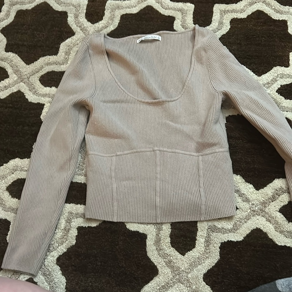 Abercrombie tan top